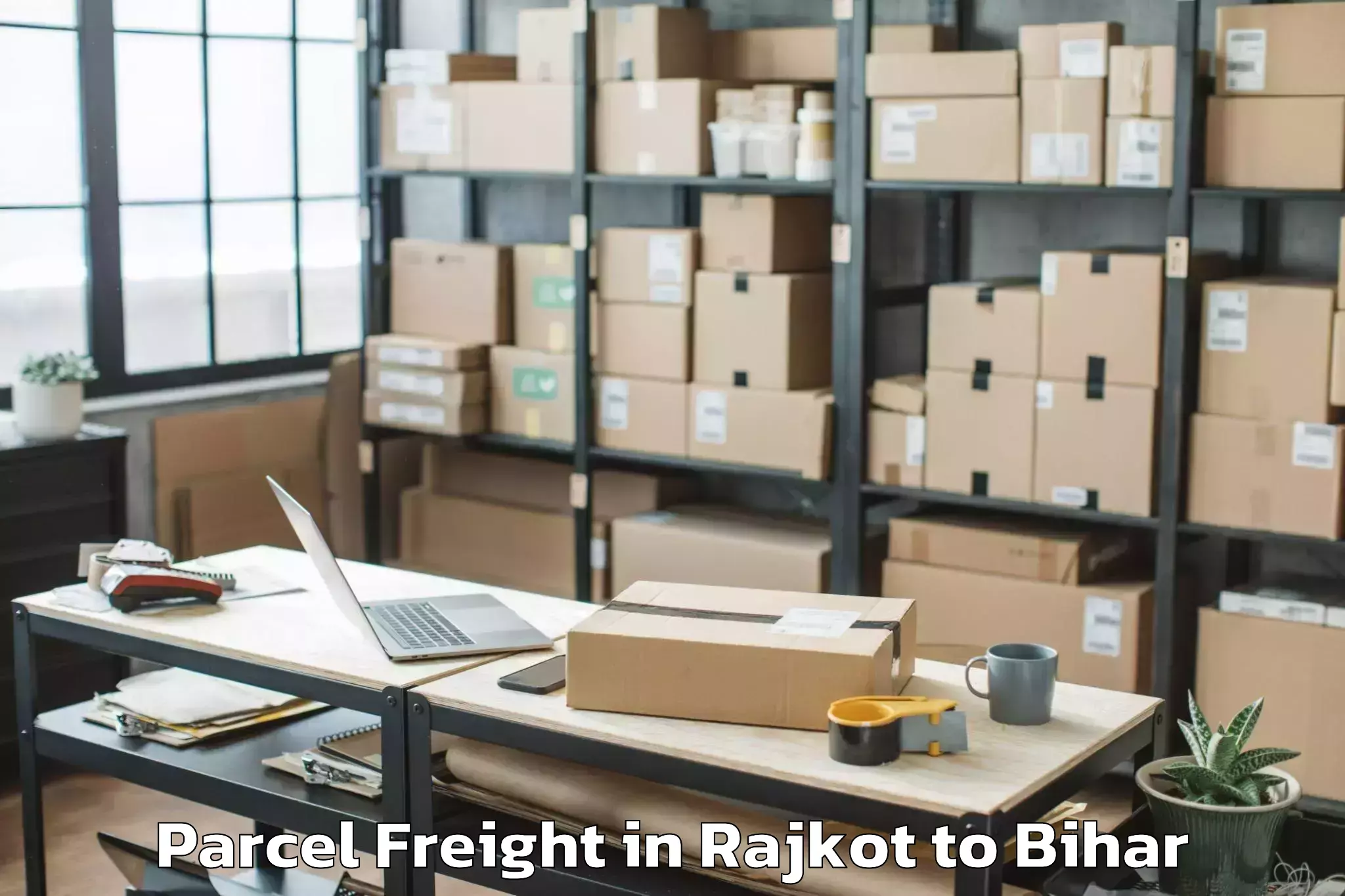 Reliable Rajkot to Bela Parcel Freight